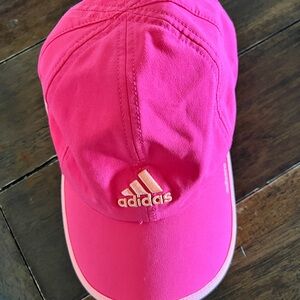 Adidas Vibrant Pink/Peach Cap with Pink Logo